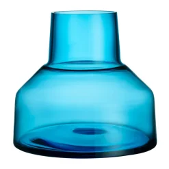 Iittala Solare vaas laag Ø22x20 cm, Elektrisch blauw< Vazen