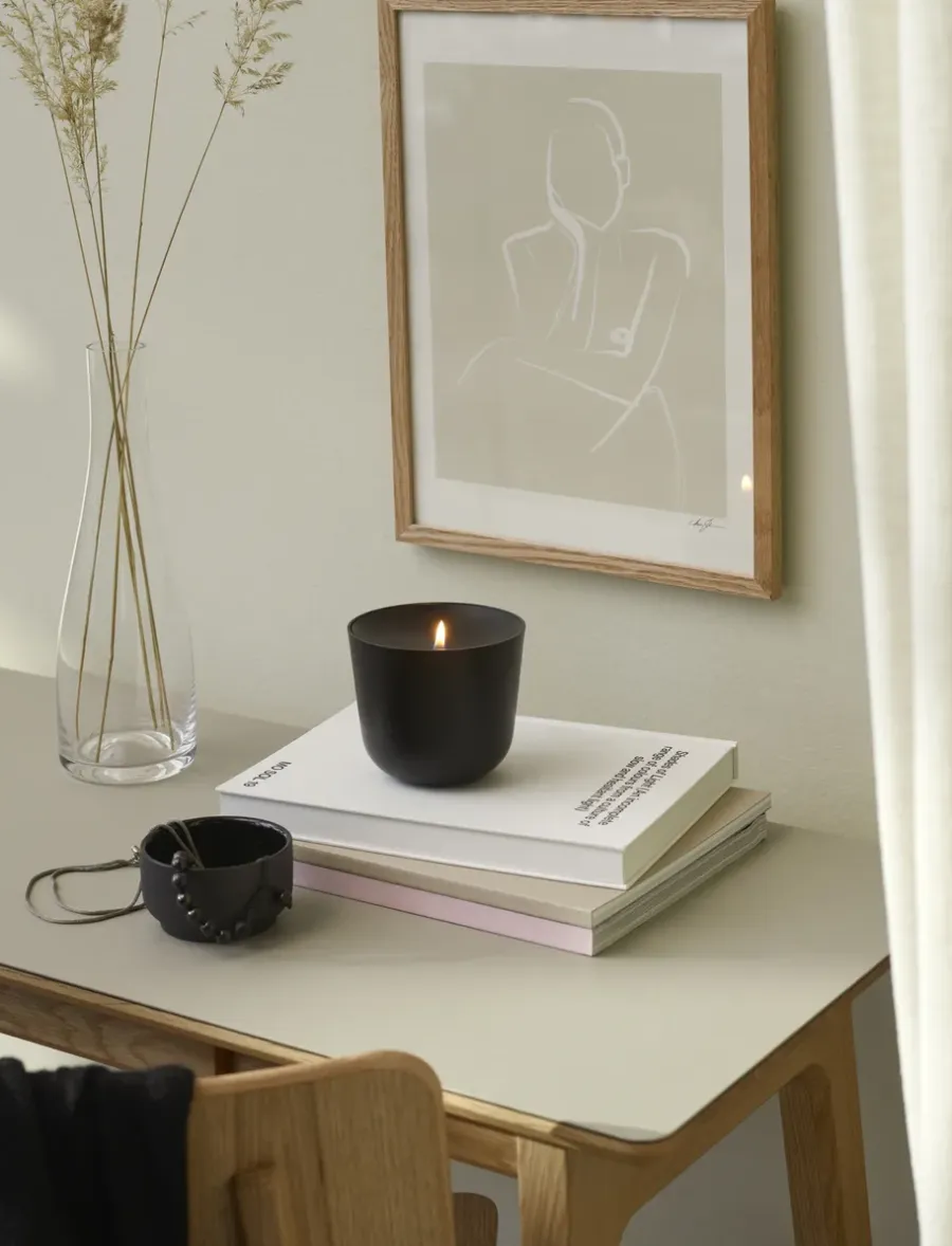 Stelton Solis olielamp Ø11,5 cm, Soft black< Olie- & Petroleumlampen