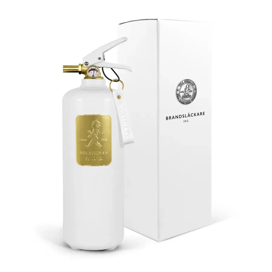 Solstickan Design Solstickan brandblusser 2 kg, Wit-goud< Blusdekens & Brandblussers