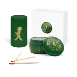 Solstickan Design Solstickan cadeaubox geurkaarsen + luciferdoosje, Groen-geurkaars dennenbos< Geurkaarsen & Aroma Diffusers