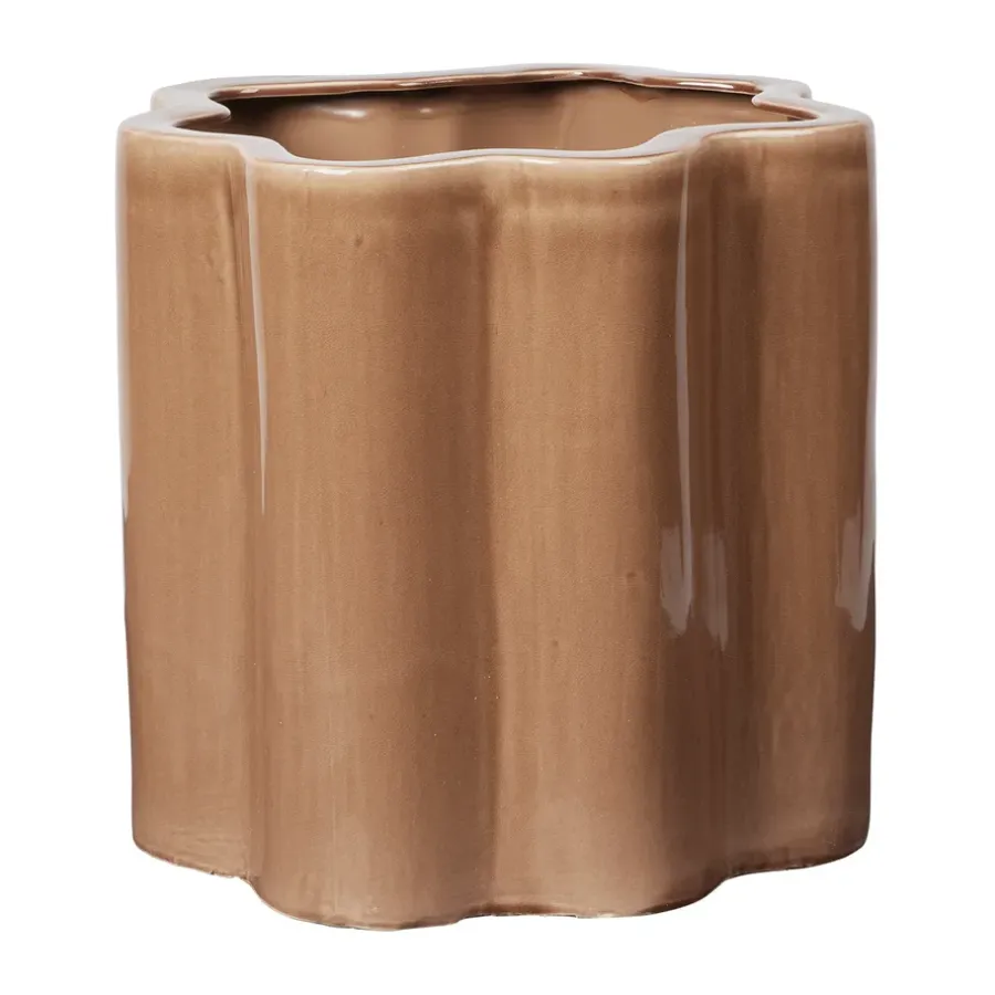 Broste Copenhagen Sonja bloempot H:36 cm, Brown< Bloempotten
