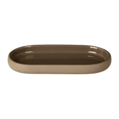Blomus Sono fat keramiek 10x19 cm, Beige< Zeepdispensers & Zeepschaaltjes