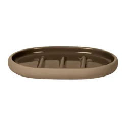 Blomus Sono zeepbakje 10x13 cm, Tan< Zeepdispensers & Zeepschaaltjes