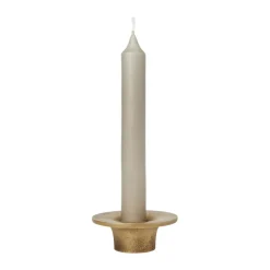 Ferm Living Soothe kandelaar Ø8 cm, Brass Finish< Kandelaars