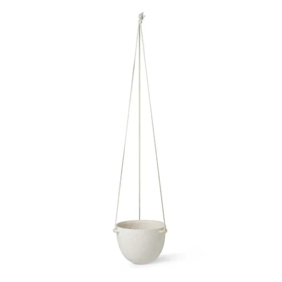 Ferm Living Speckle hangende bloempot Ø20,5 cm, Off-White< Bloempotten