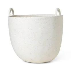 Ferm Living Speckle pot Ø30 cm, Off white< Bloempotten