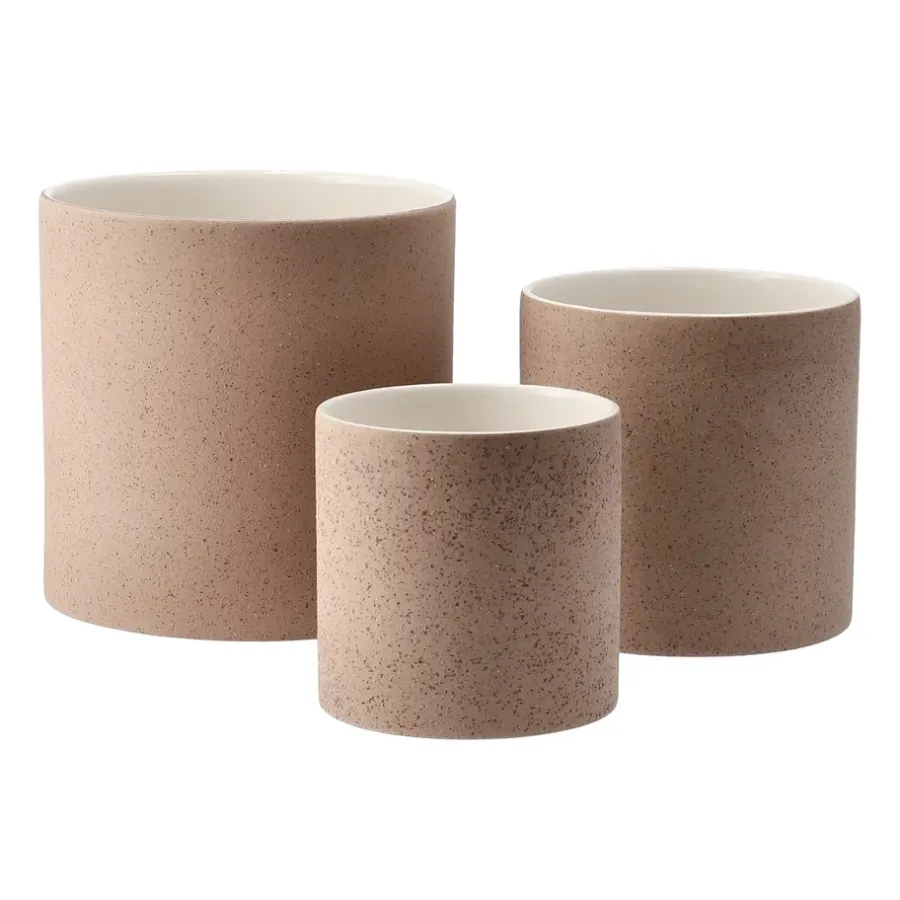 Scandi Living Speckled bloempot Ø19 cm, Rust< Bloempotten
