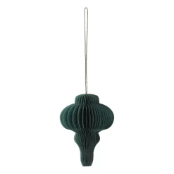 Scandi Living Spira kerstballen 4-pack, Forest Green< Kerstdecoraties