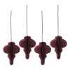 Scandi Living Spira kerstballen 4-pack, Red< Kerstdecoraties