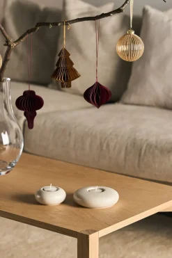 Scandi Living Spira kerstballen 4-pack, Red< Kerstdecoraties