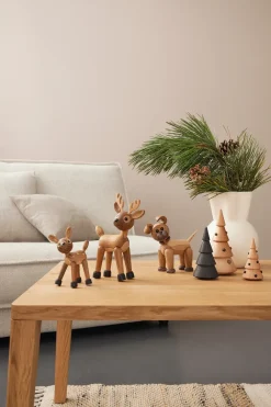 Spring Copenhagen Spirit decoratie ree, Eikenhout-esdoorn< Houten Beelden|Kerstdecoraties