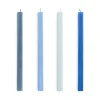 HAY Square Candle kaarsen mix 4-pack, Blues< Kaarsen