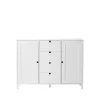 1898 Square dressoir, wit< Ladekasten & Dressoirs