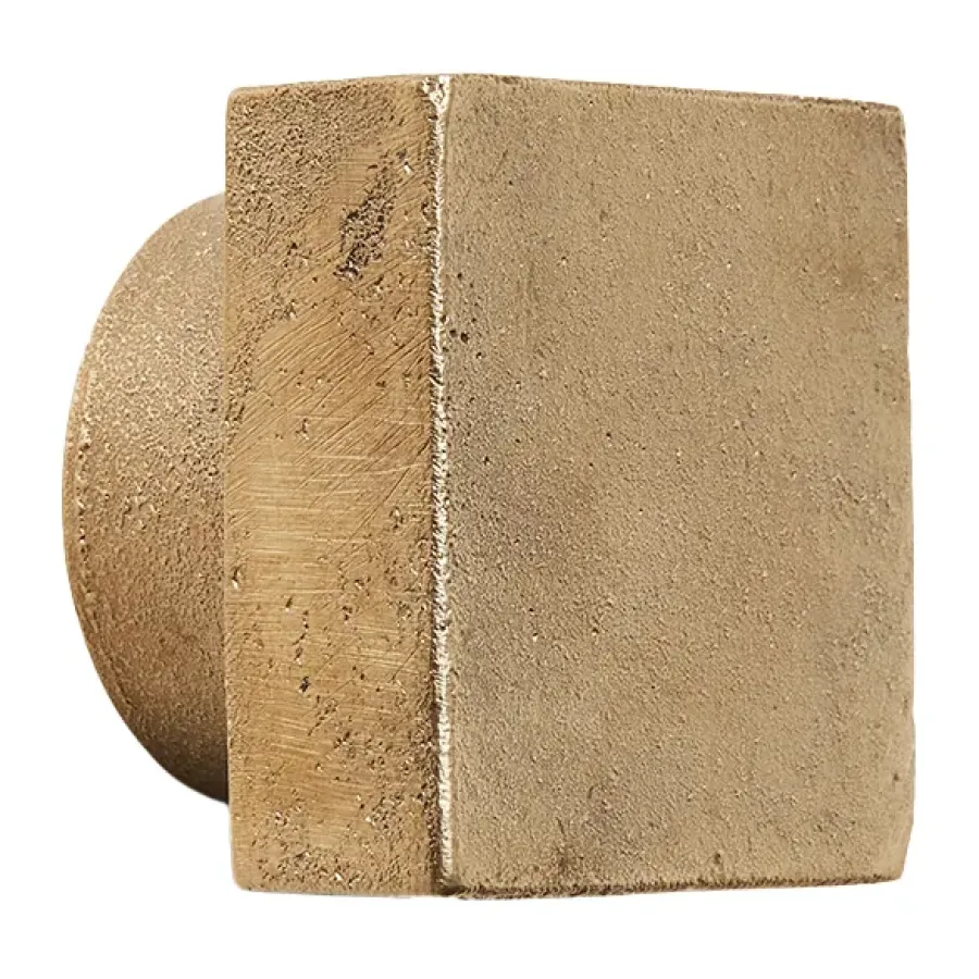 Ferm Living Square haak large, Casted brass< Haken & Hangers