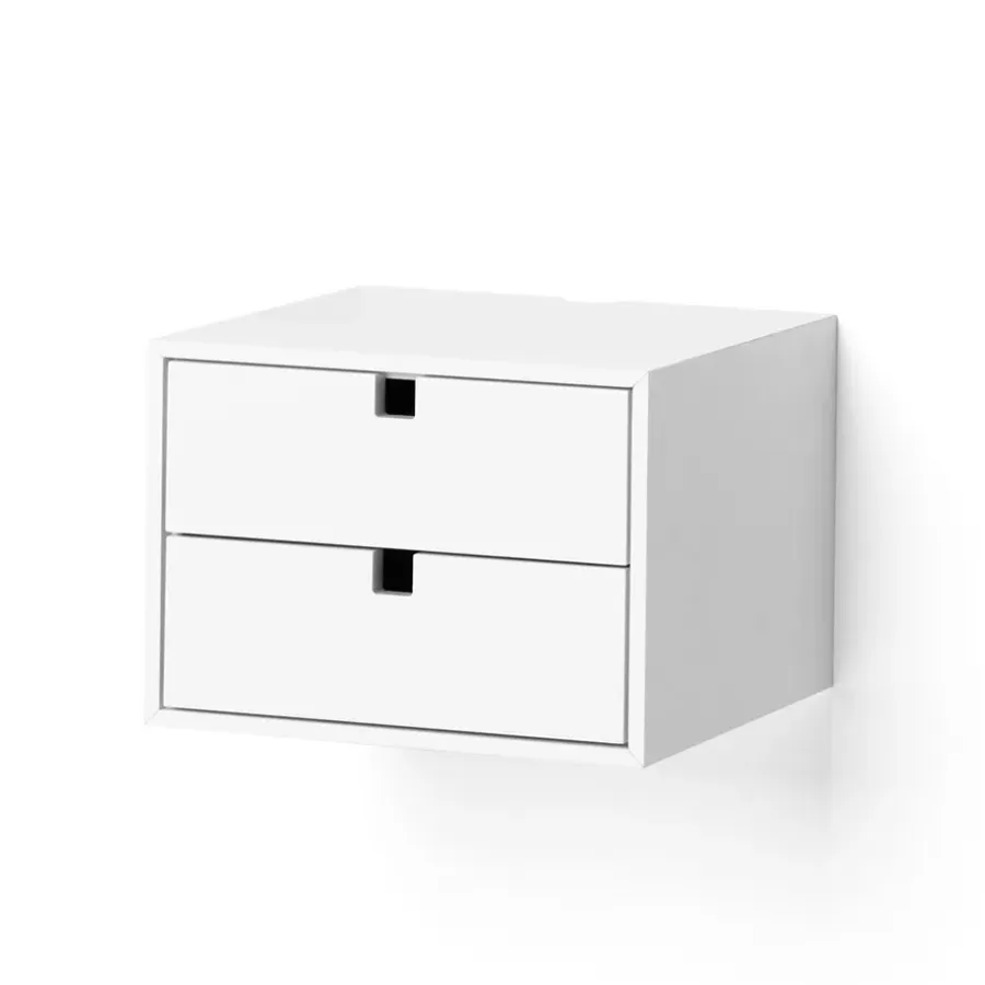 1898 Square ladeblok, wit< Ladekasten & Ladeblokken