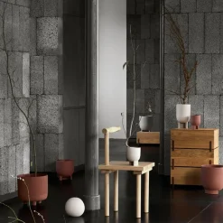 Kristina Dam Studio Stack opbergdoos, oak, 3-delig, donker geoliede walnoothouten poten< Dozen & Boxen