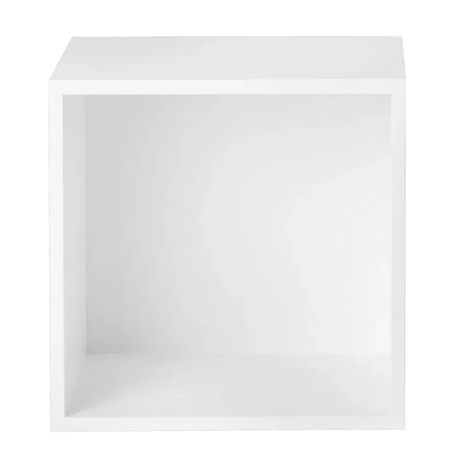 Muuto Stacked 2.0 kast met achterwand - middel, wit< Planken & Planksystemen