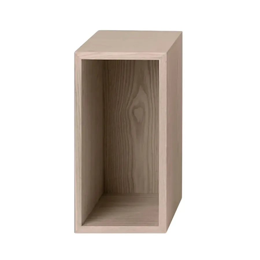 Muuto Stacked 2.0 kast met achterwand - klein, eiken< Planken & Planksystemen