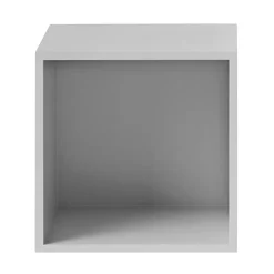 Muuto Stacked 2.0 kast met achterwand - middel, lichtgrijs< Planken & Planksystemen