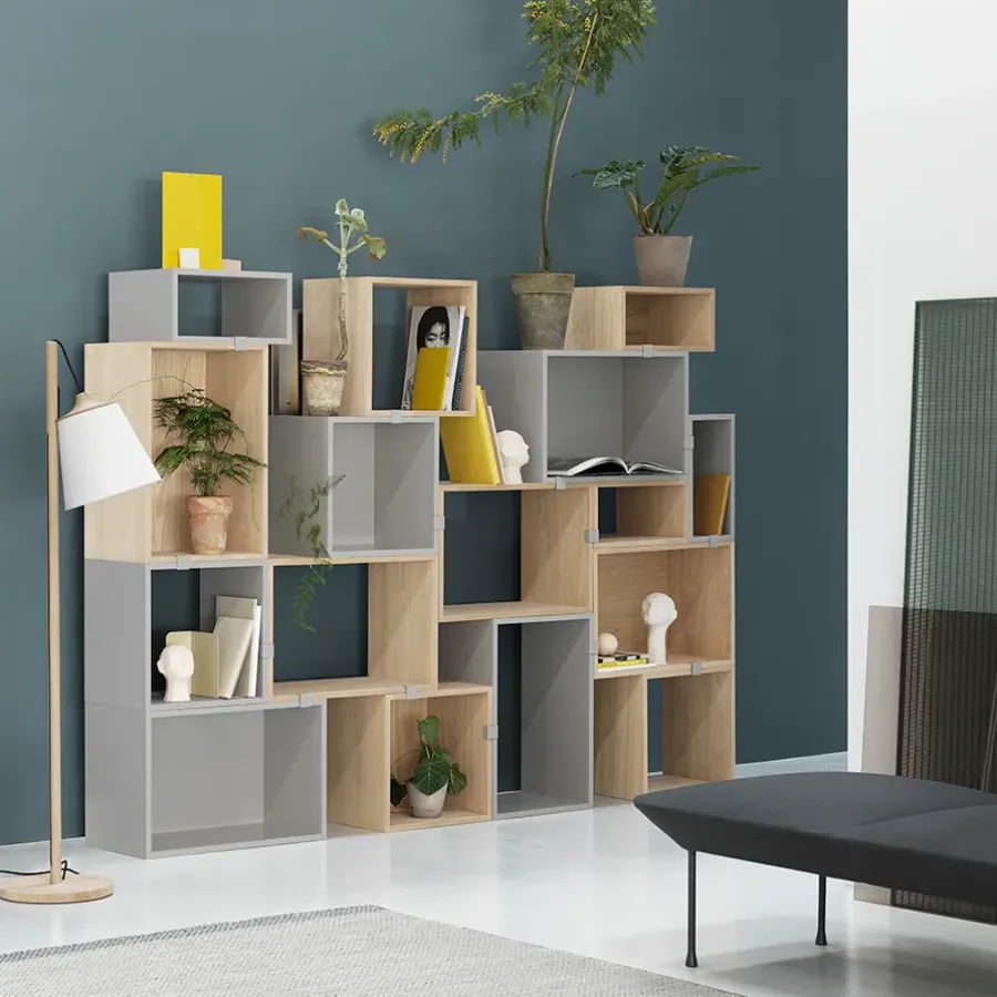 Muuto Stacked 2.0 kast open - groot, eiken< Planken & Planksystemen