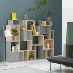 Muuto Stacked 2.0 kast open - middel, lichtgrijs< Planken & Planksystemen