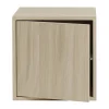 Muuto Stacked opbergsysteem met deur medium, Eikenhout< Planken & Planksystemen