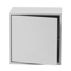 Muuto Stacked opbergsysteem met deur medium, lichtgrijs< Planken & Planksystemen