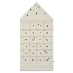 Ferm Living Star adventskalender huis 100 cm, Zand< Kerstdecoraties
