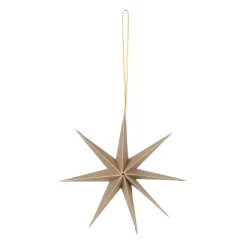 Broste Copenhagen Star papieren ster Ø15 cm, Natural brown< Kerstdecoraties