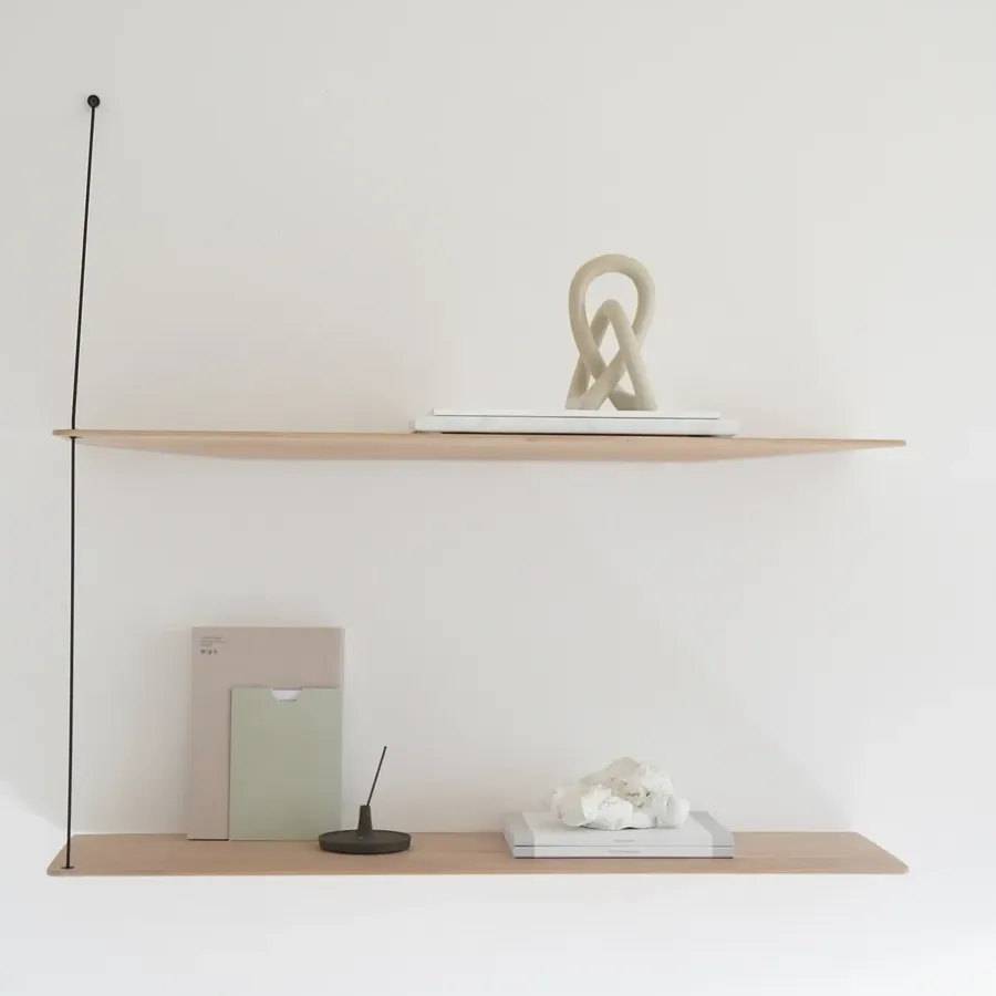 Woud Stedge plank 80 cm., wit gepigmenteerd eiken< Planken & Planksystemen