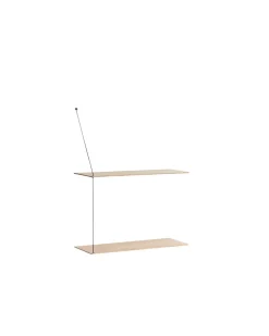 Woud Stedge plank 60 cm, Witgepigmenteerd eikenhout< Planken & Planksystemen