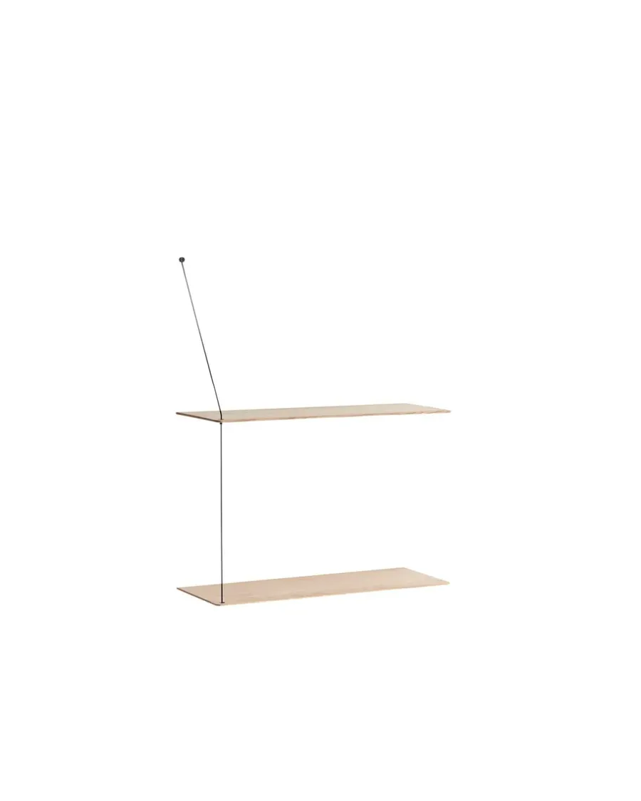 Woud Stedge plank 60 cm, Witgepigmenteerd eikenhout< Planken & Planksystemen