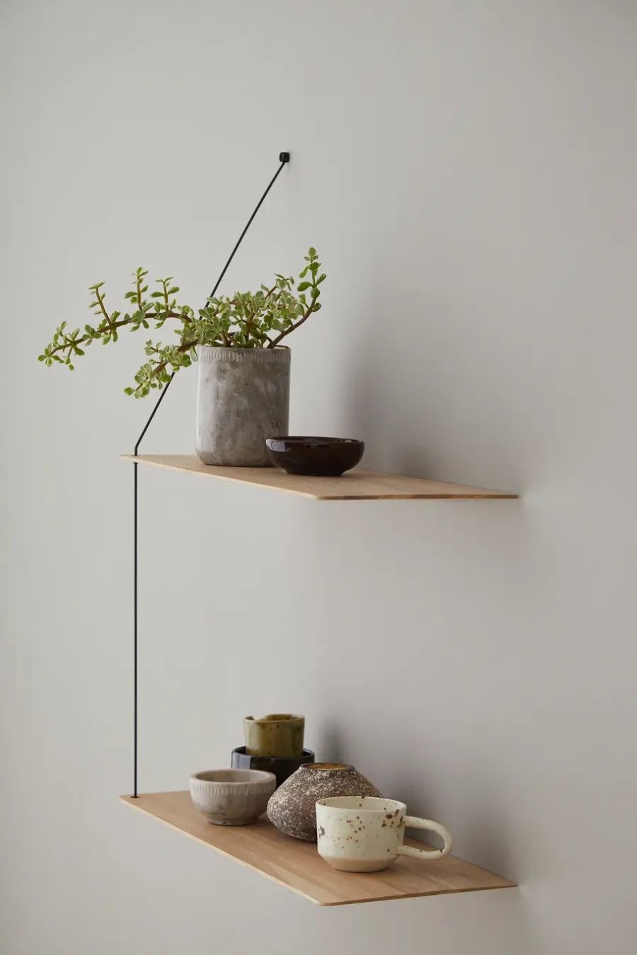 Woud Stedge plank 60 cm, Witgepigmenteerd eikenhout< Planken & Planksystemen