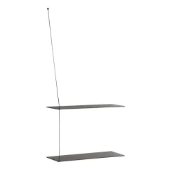 Woud Stedge plank 60 cm, Zwartgeschilderd essenhout< Planken & Planksystemen