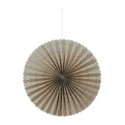 Broste Copenhagen Stella rozet adventster M Ø43 cm, Forest green-natural< Decoratieve Accessoires|Kerstdecoraties