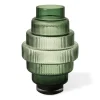 POLSPOTTEN Steps vaas S 30 cm, Dark green< Vazen