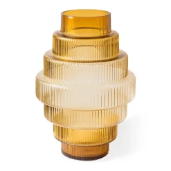 POLSPOTTEN Steps vaas S 30 cm, Ochre< Vazen
