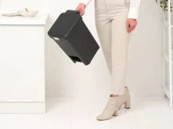 Brabantia StepUp pedaalemmer 16 L, Donkergrijs< Pedaalemmers