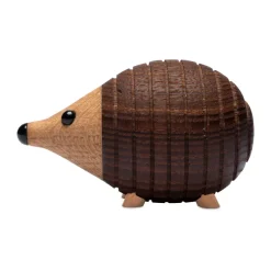 Spring Copenhagen Stick egel decoratie 4,5 cm, Thermo Ash< Houten Beelden