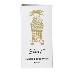 Pluto Design Stig Lindberg Karneval decoratiehanger, Goudkleurig< Kerstdecoraties