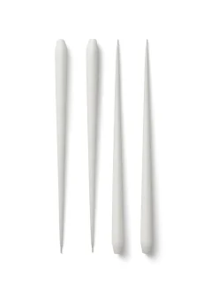 STOFF antieke kaarsen by ester & erik large 4-pack, White< Kaarsen