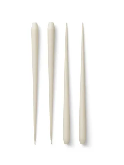 STOFF antieke kaarsen by ester & erik large 4-pack, Off-white< Kaarsen
