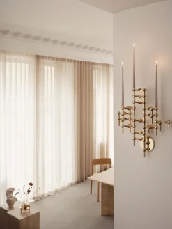 STOFF Nagel muurkandelaar, Messing< Kandelaars
