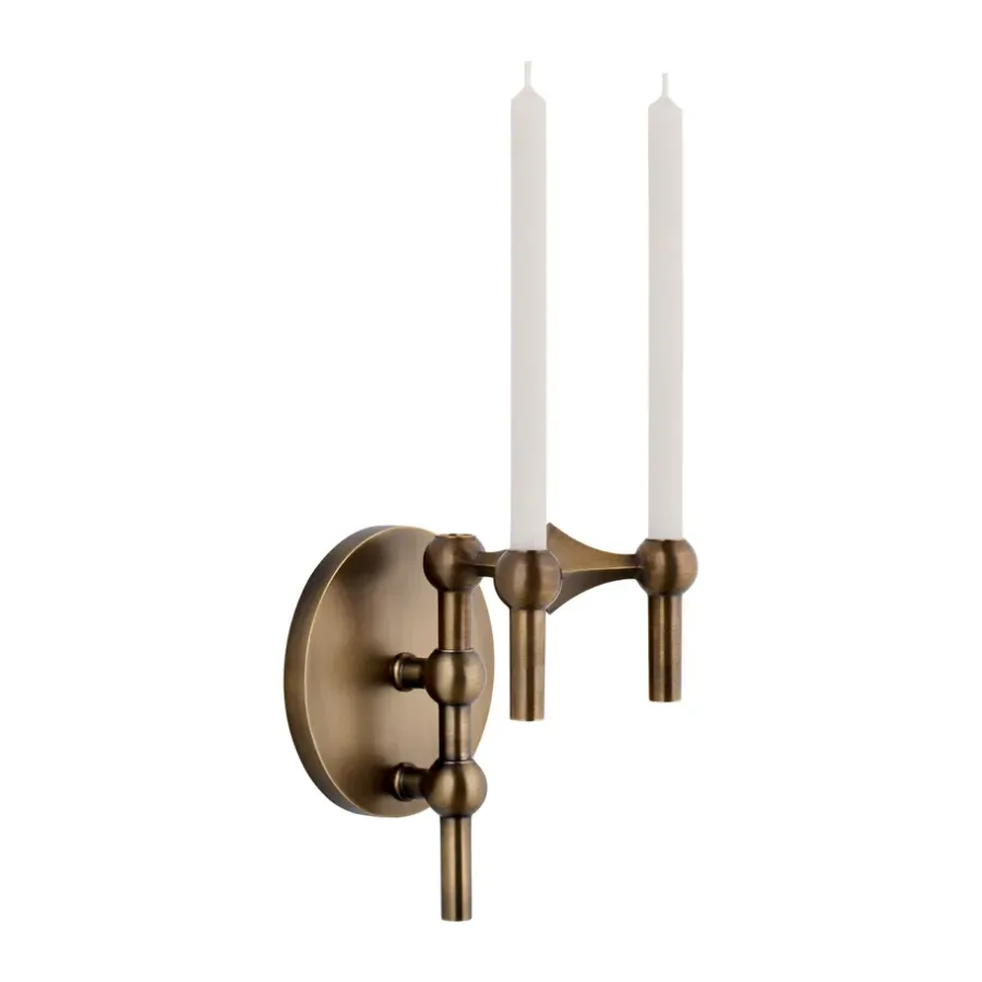 STOFF Nagel muurkandelaar, Bronzed brass< Kandelaars