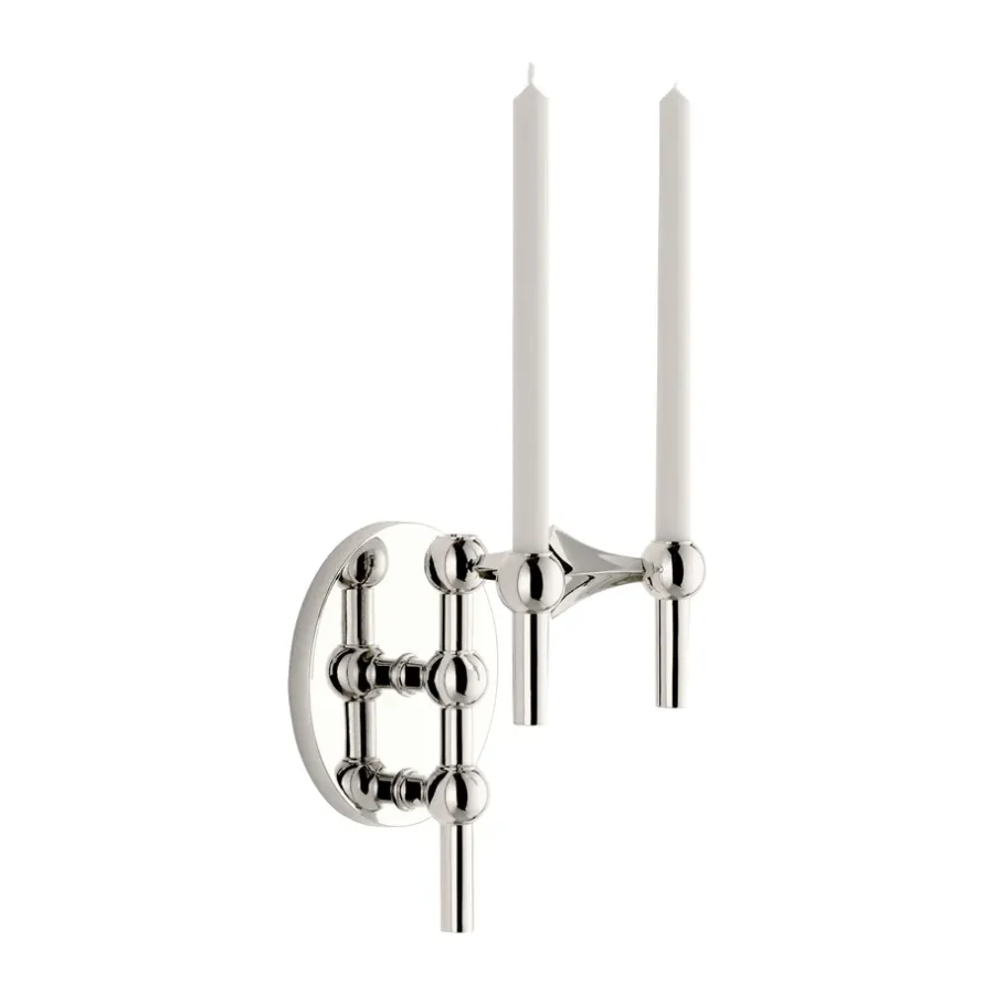 STOFF Nagel muurkandelaar, Chrome< Kandelaars