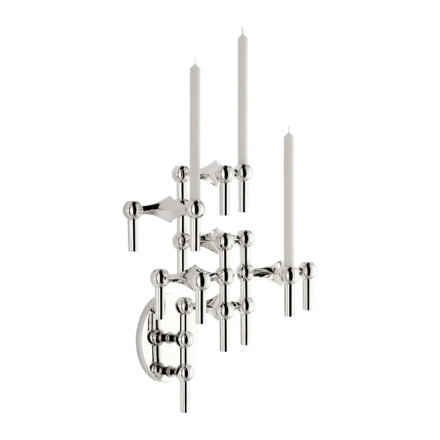 STOFF Nagel muurkandelaar, Chrome< Kandelaars
