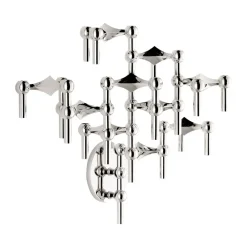 STOFF Nagel muurkandelaar, Chrome< Kandelaars
