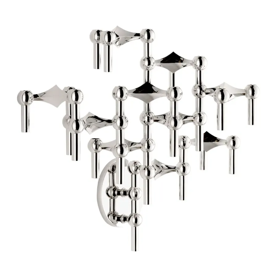 STOFF Nagel muurkandelaar, Chrome< Kandelaars