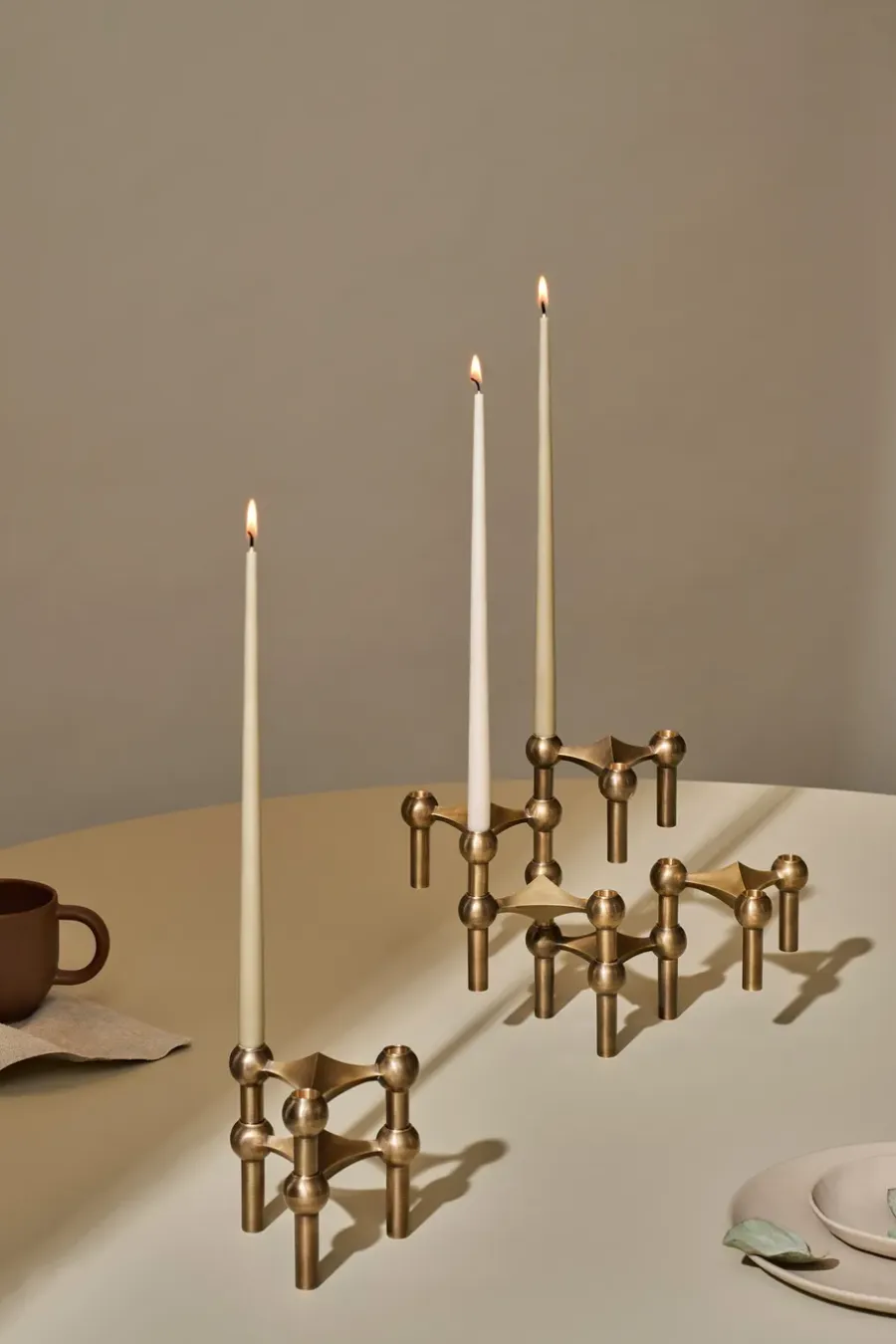 STOFF taps toelopende kaars by ester & erik 6-pack, Wit< Kaarsen