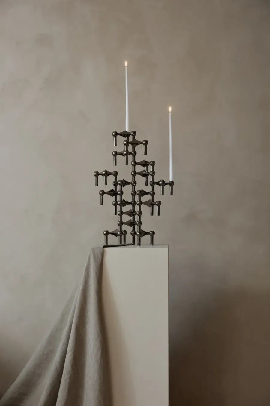 STOFF taps toelopende kaars by ester & erik 6-pack, Wit< Kaarsen